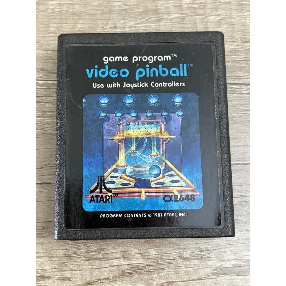 Atari 2600 Video Pinball Game Cartridge Only CX2648 Tested Works
